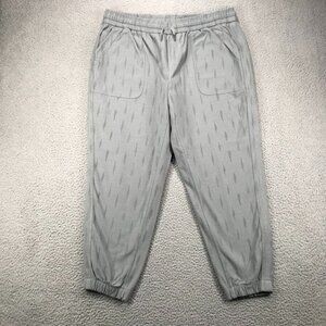 ATHLETA Pants Womens Plus Size 18 FARALLON Gray Printed High Rise Spliced Jogger